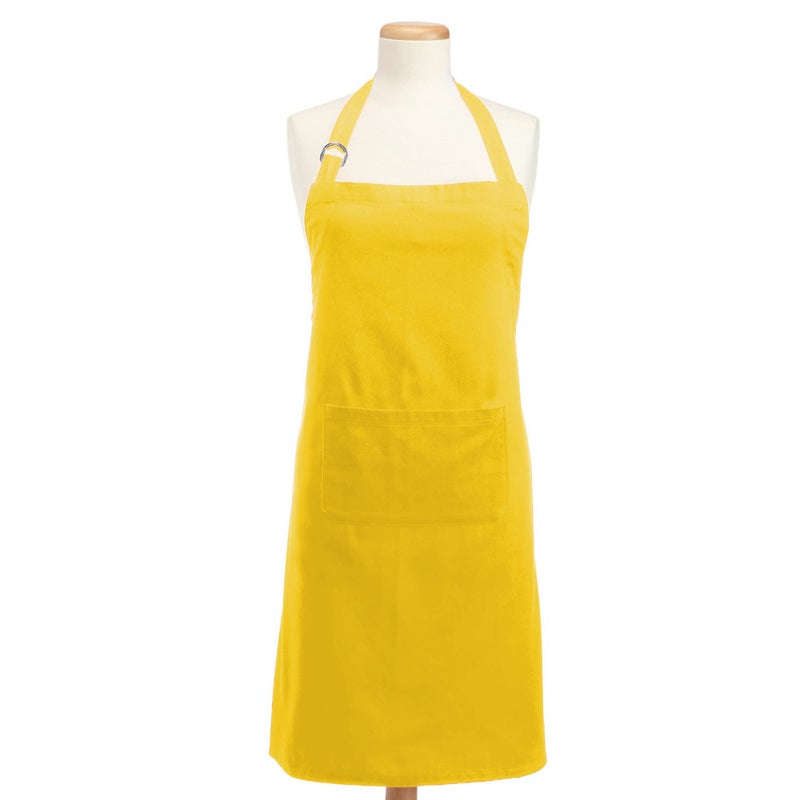 DII Everyday Basic Kitchen Collection, Chef Apron, Yellow - Image 1